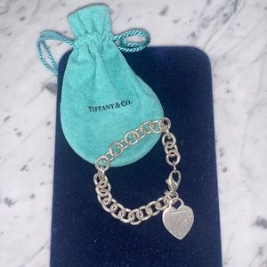 Tiffany & Co Silver Heart Tag Bracelet